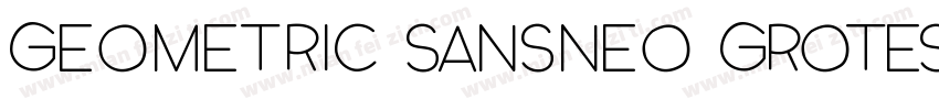 Geometric sansNeo grotesque sans字体转换
